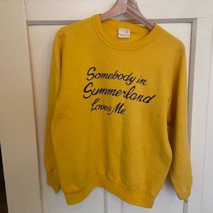 Vintage Yellow Sweatshirt - Small